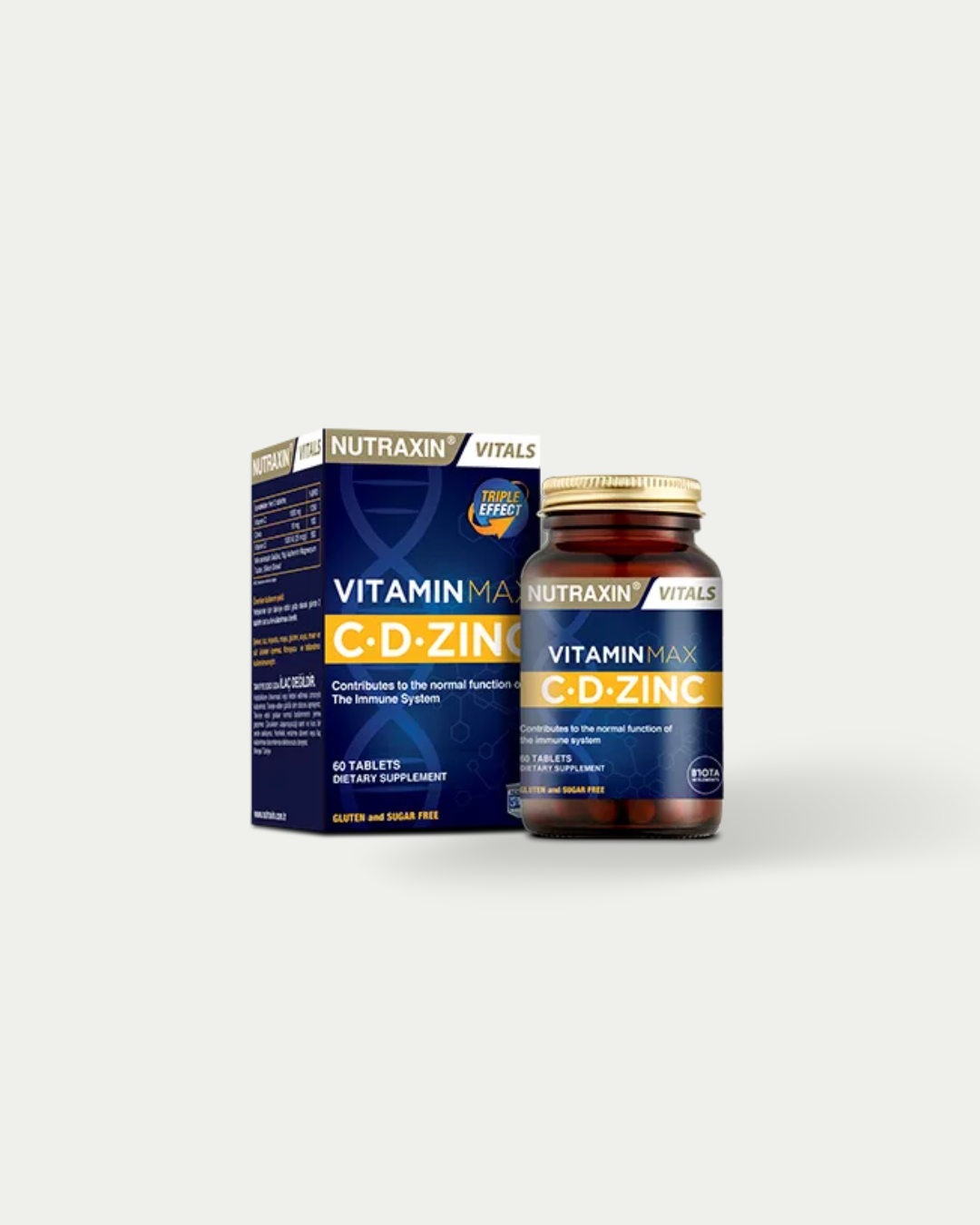 NUTRAXIN VITAMIN MAX C D ZINK 60 KÄPSEL 